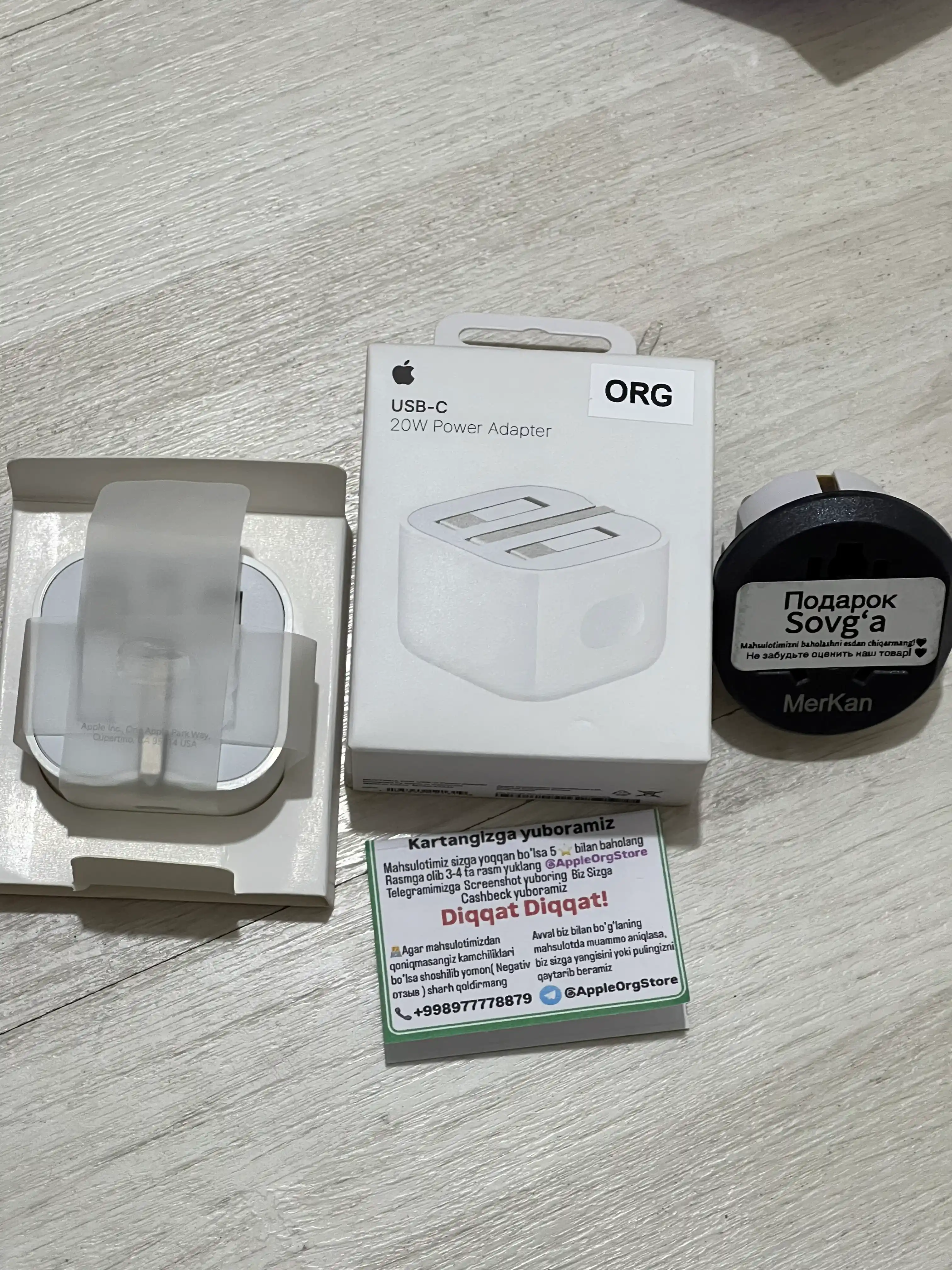IPhone uchun 20W tezkor zaryadlovchi Adapter blok va perixodnik sovg'a 1 yil kafolat