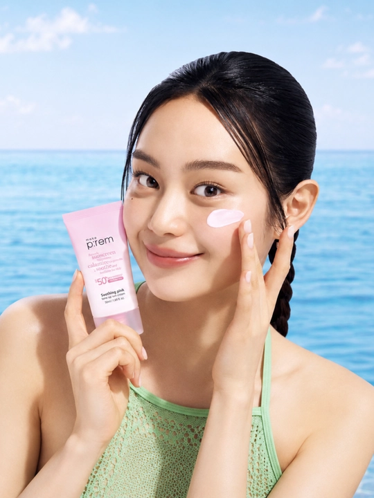 Prem spf 50+ Quyoshdan himoyalovchi krem, tiniqlashtiruvchi tusli krem