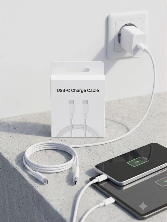 Tezkor quvvatlash kabeli, USB-C, Type-C, (1,5 m), quvvatlash simi, zaryadka simi - 