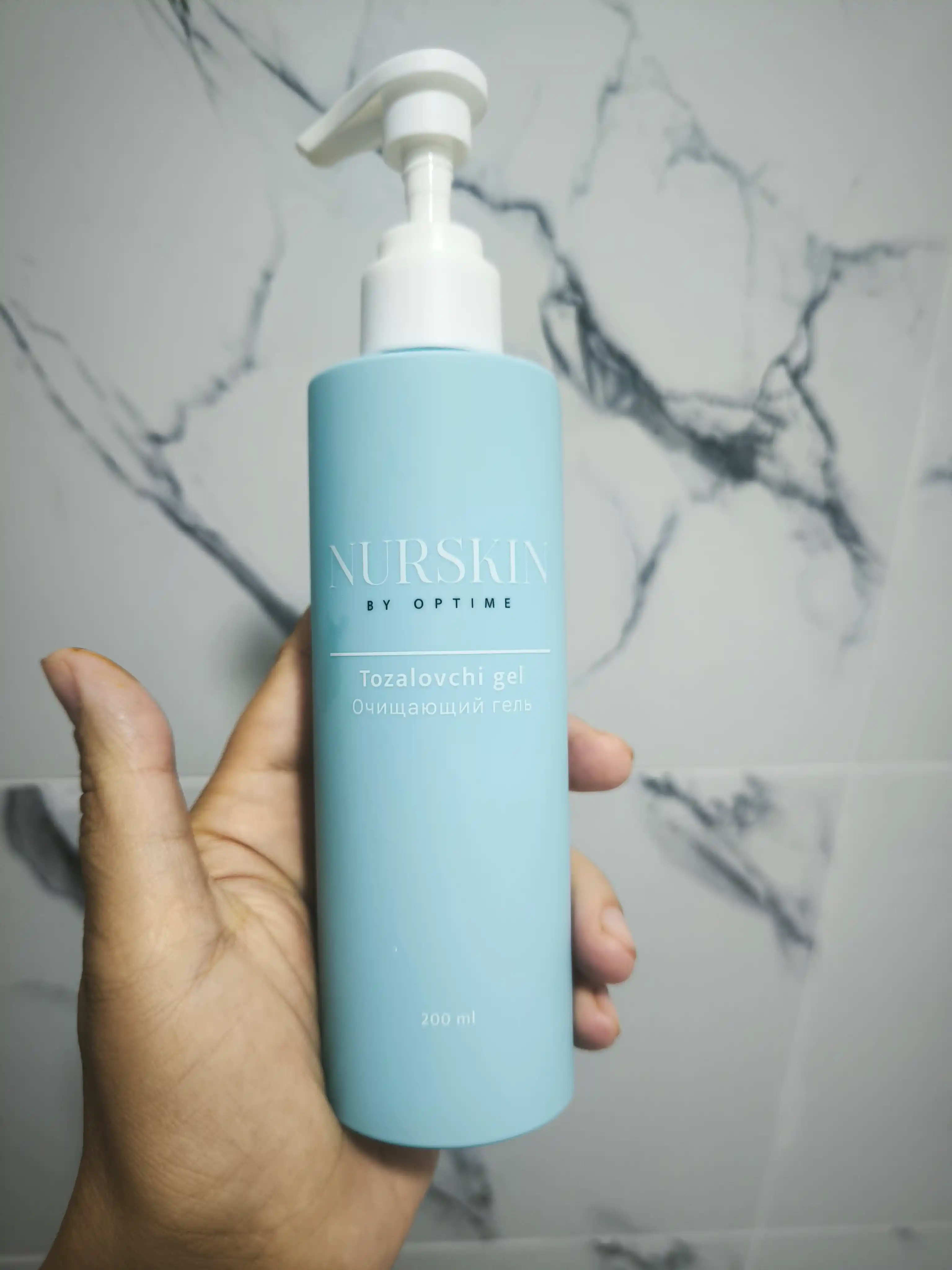 Очищающий гель NURSKIN by Optime, сделано в Узбекистане