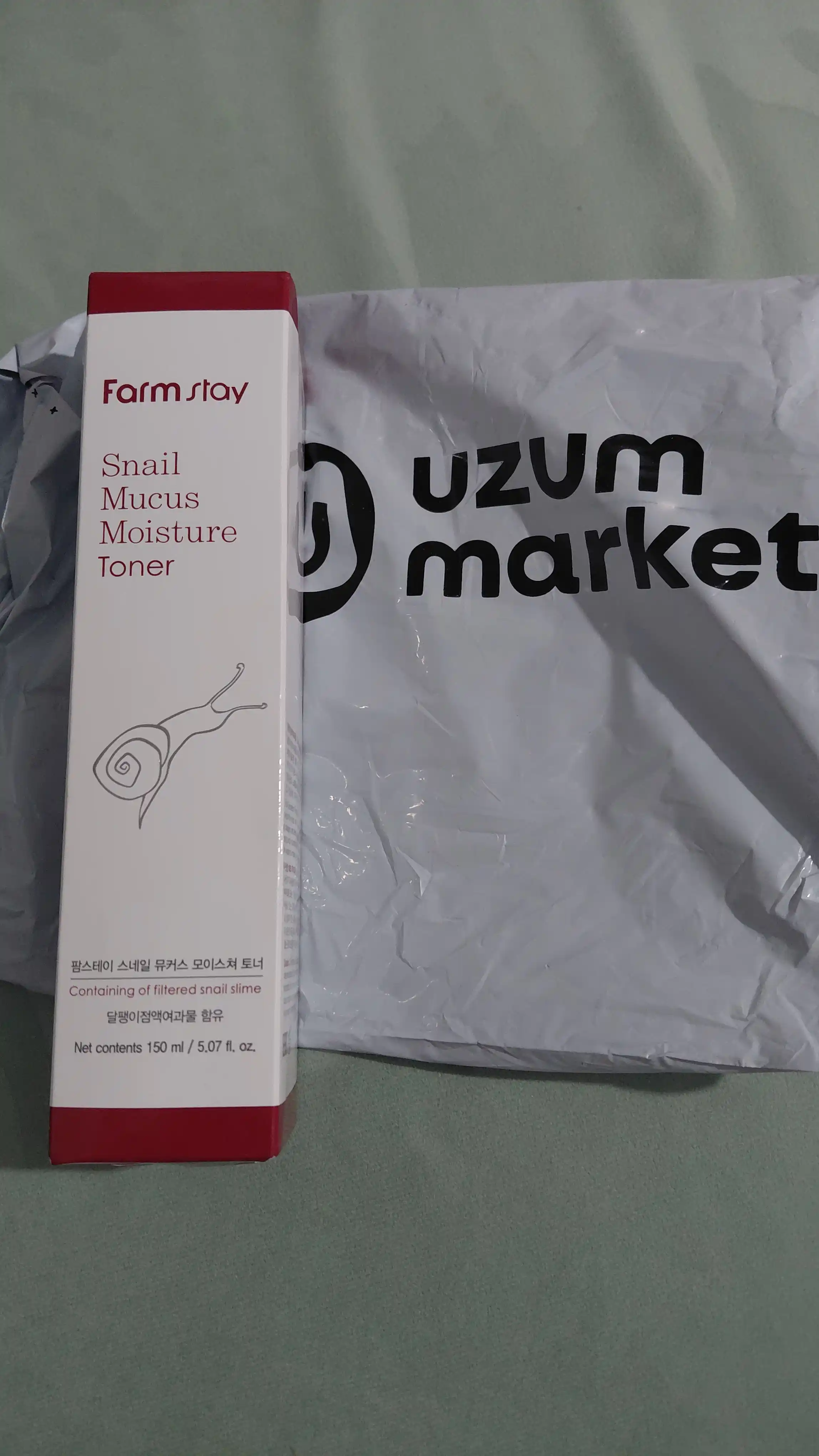 Farmstay toner yuz uchun salyangoz mucinli Escargot Noblesse Intensive, kuchli namlash
