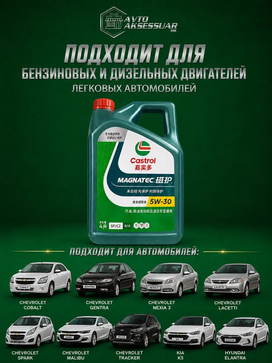 Motor moyi, Castrol 5W-30 motor moyi, Gangkong