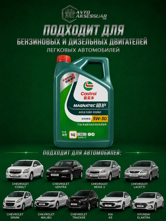 Motor moyi, Castrol Castrol Magnatec 5W-30 motor moyi, Gongkong