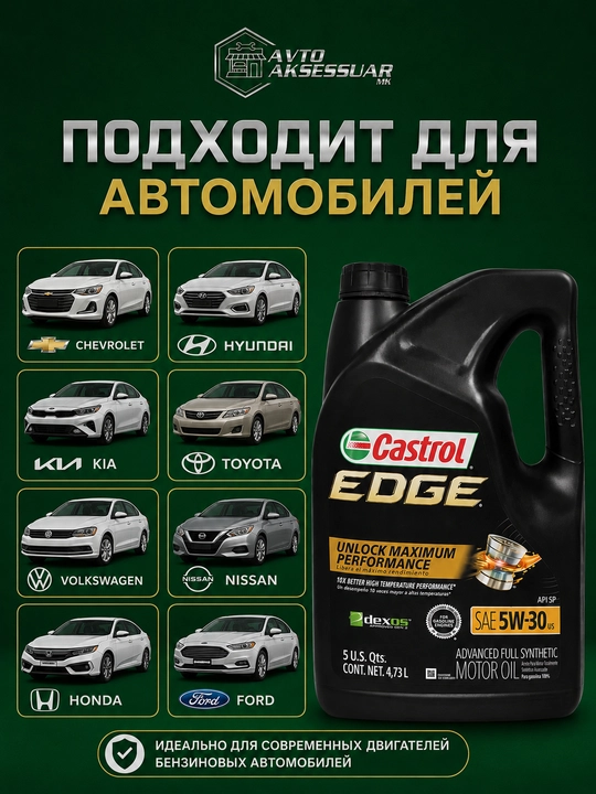 Motor moyi, Castrol 5W-30 EDGE motor moyi, AQSH