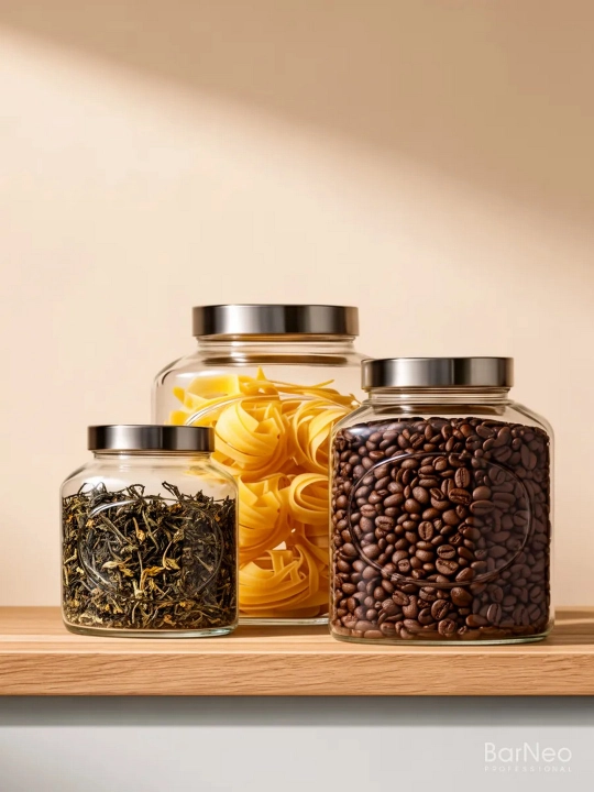 Банка стеклянная Pasabahce ЭЛИПС 1000 мл, с металлической крышкой 1 шт