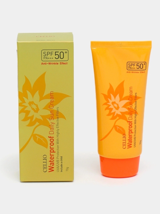 Увлажняющий и солнцезащитный крем для лица Dr.Cellio 98%, SPF 50+