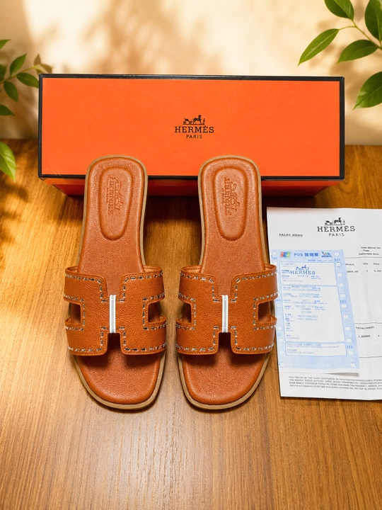 Ayollar va qizlar uchun premium shippak Hermes uslub zamonaviy qulay yozgi tapochka 