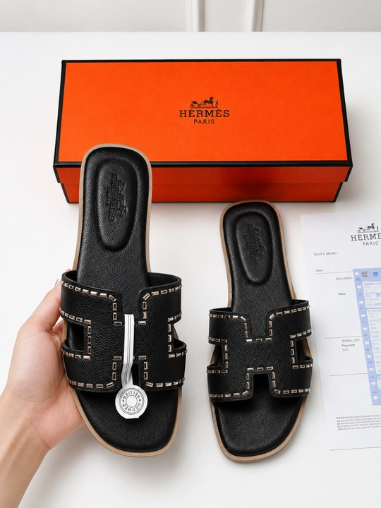 Ayollar va qizlar uchun premium shippak Hermes uslub zamonaviy qulay yozgi tapochka 