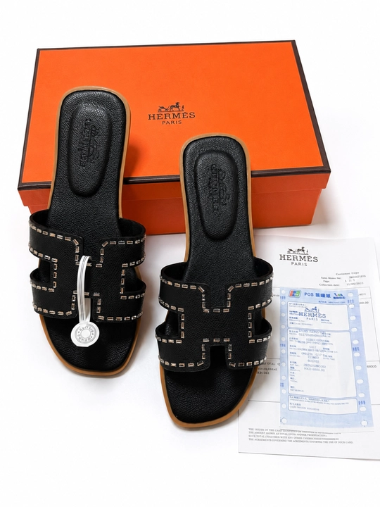 Ayollar va qizlar uchun premium shippak Hermes uslub zamonaviy qulay yozgi tapochka 