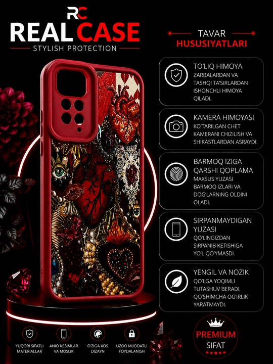 Чехол для Redmi Note 11, Redmi Note 11S