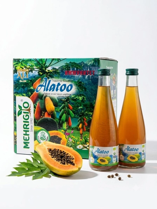 Сок Alatoo для очистки печени и организма, 330 мл 9 штук в боксе - 