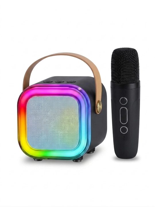 Simsiz Bluetooth kolonka va mikrofon AM-8580 mini karaoke to'plami