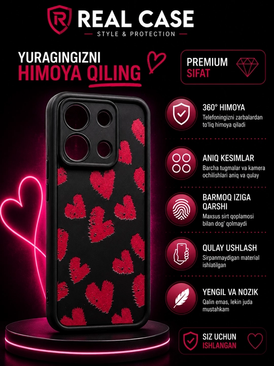 Защитный чехол для Redmi Note 13 Pro