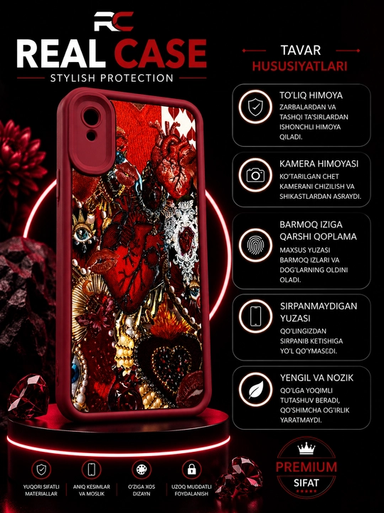 Redmi 9A smartfoni uchun g'ilof