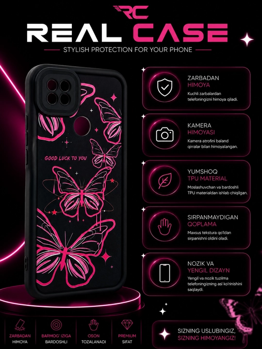 Redmi 9c va 10A smartfoni uchun g'ilof