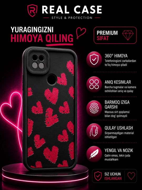 Redmi 9c va 10A smartfoni uchun g'ilof