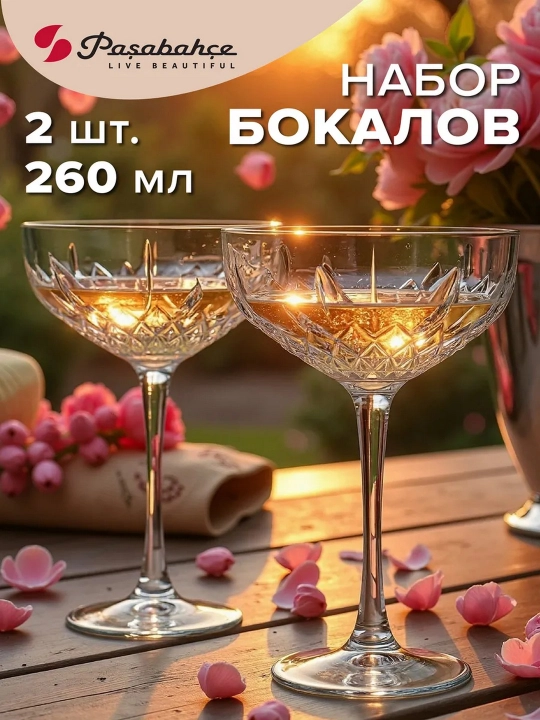 Креманка для мороженого PASABAHCE ТАЙМЛЕСС 51759 260 мл 2 шт