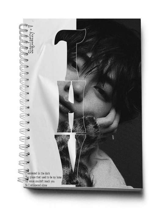 BTS, K-POP, bloknot va planner 2 tasi 1 da - 30 varaqli, 2 bo'limli