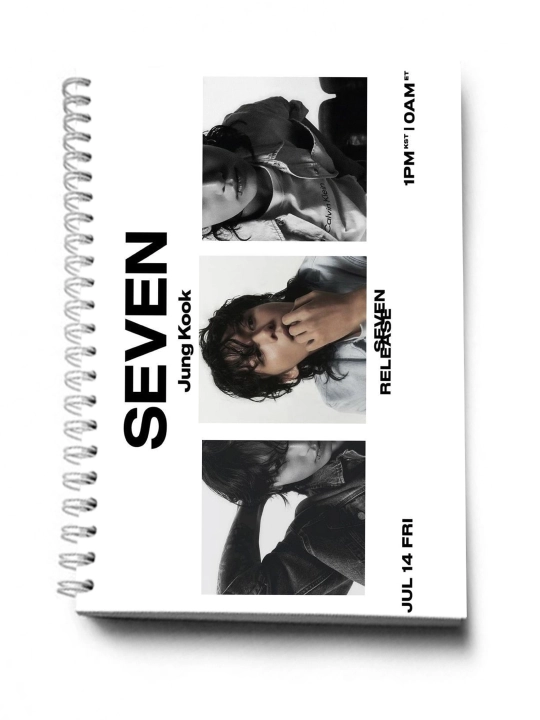 BTS, K-POP, bloknot va planner 2 tasi 1 da - 30 varaqli, 2 bo'limli
