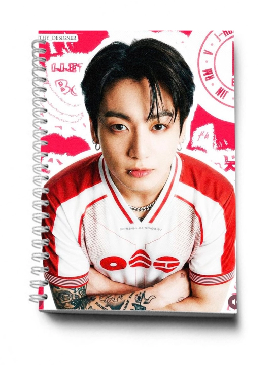 BTS, K-POP, bloknot va planner 2 tasi 1 da - 30 varaqli, 2 bo'limli