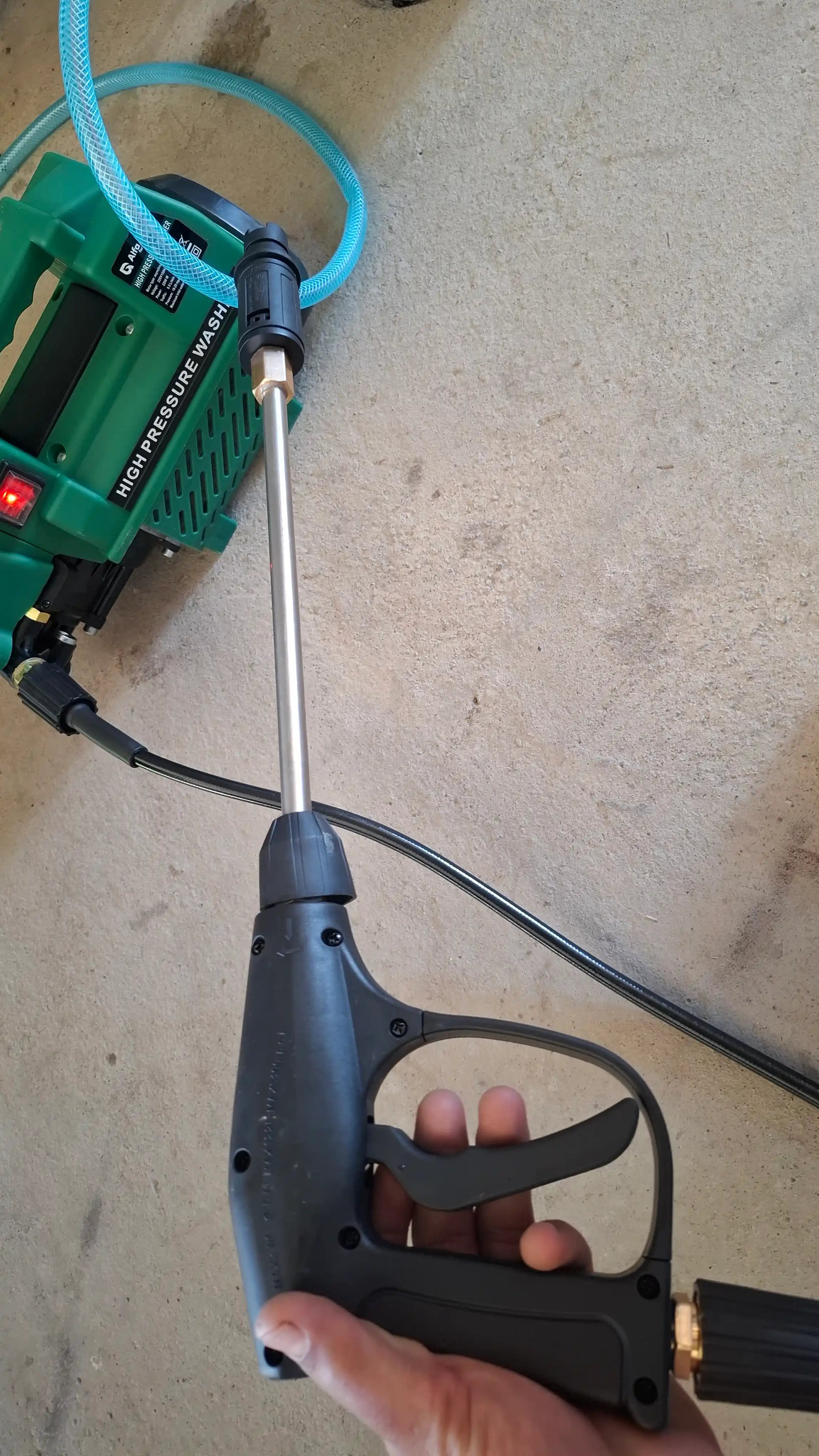 Alfa Karcher yuqori bosimli mashina, avtomobil yuvish moslamasi, 2200W - avtomobil yuvish qurilmasi