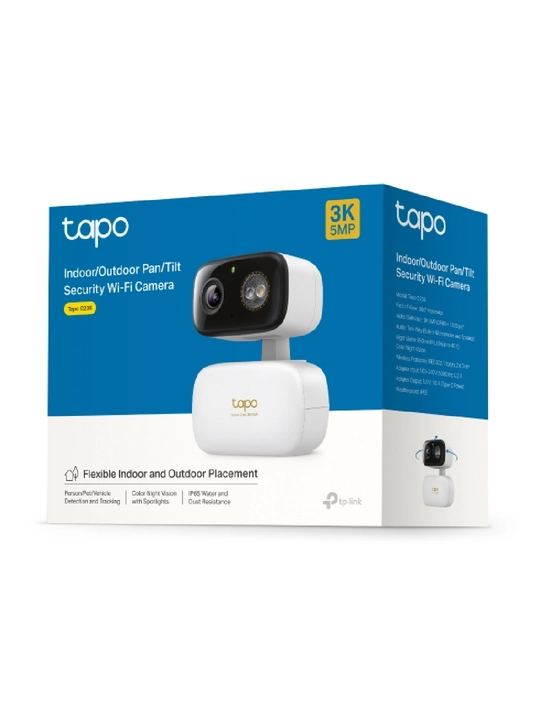Tapo C236 Wi-Fi kamera  Aylanuvchi 360°  3K QHD 5MP  AI aniqlash