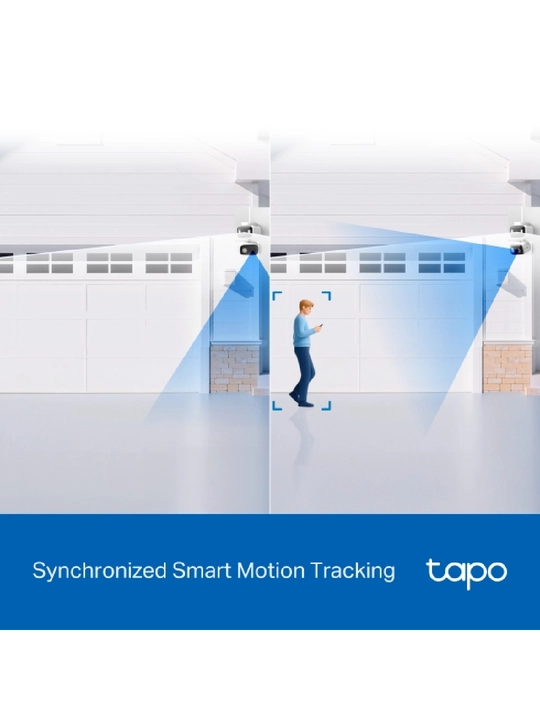 Tapo C246D Wi-Fi kamera  2 ta 2K obyektiv  Aylanuvchi 360°  AI aniqlash