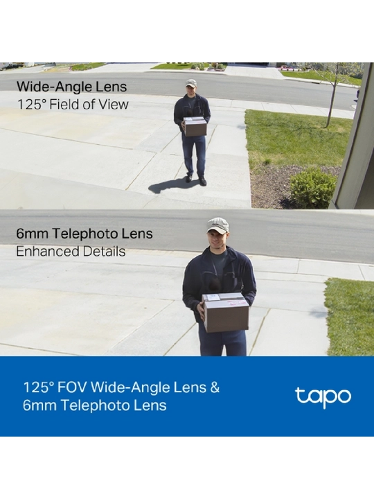 Tapo C246D Wi-Fi kamera  2 ta 2K obyektiv  Aylanuvchi 360°  AI aniqlash
