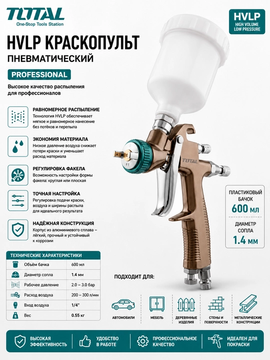Краскораспылитель пневматический - 