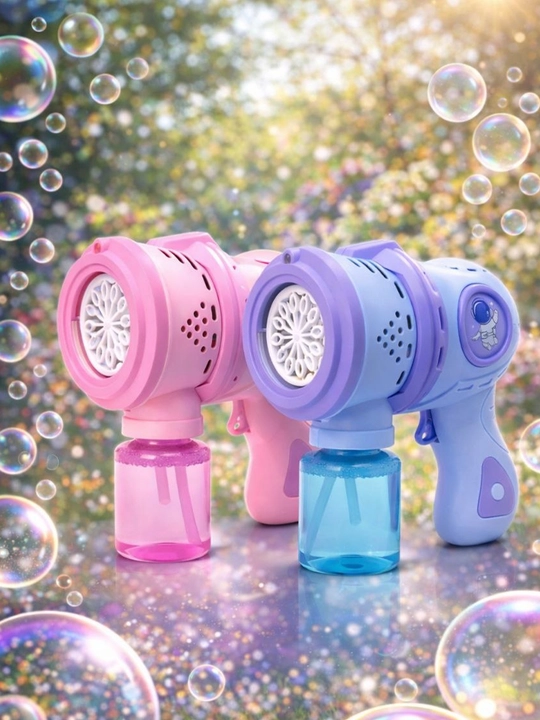 Генератор мыльных пузырей детский, на батарейках BUBBLE GUN