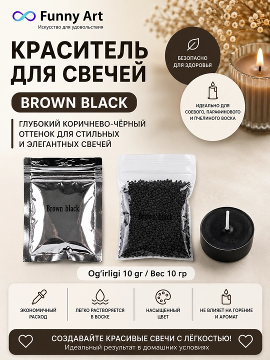 Shamlar uchun bo‘yoqlar to‘plami, mumli shamlar uchun pigmentlar, Candle Dye - 