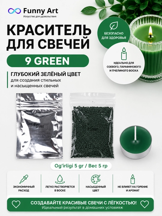 Набор красителей для свечей, пигменты для восковых свечей, Candle Dye - 