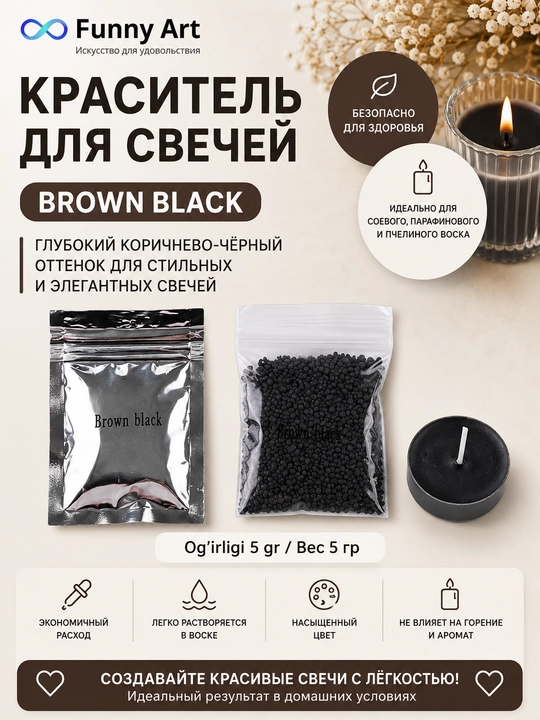 Shamlar uchun bo‘yoqlar to‘plami, mumli shamlar uchun pigmentlar, Candle Dye - 