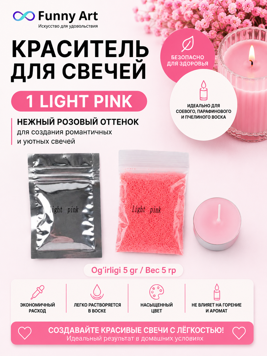 Набор красителей для свечей, пигменты для восковых свечей, Candle Dye - 