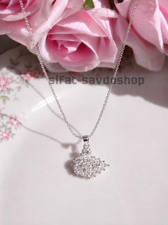 Женская колье-цепочка в форме лебедя с кристаллами Swarovski