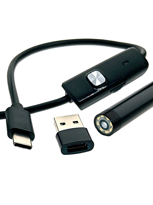 Qiyin joylarni ko‘rish uchun 2 m kamerali USB endoskop