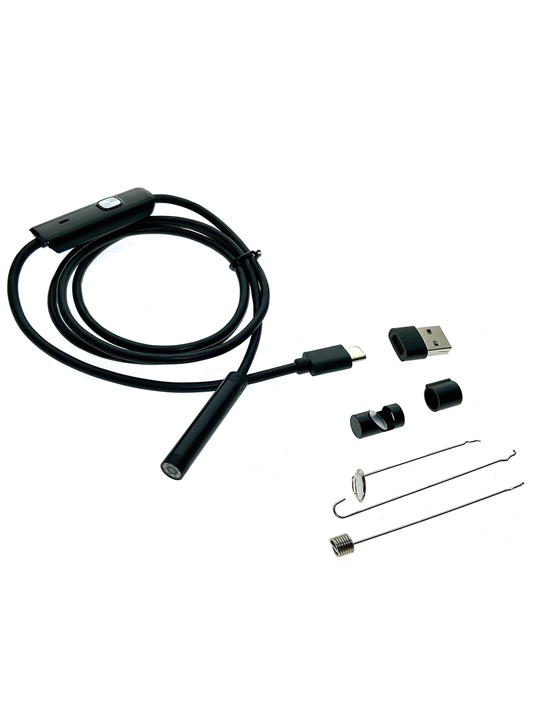 Qiyin joylarni ko‘rish uchun 2 m kamerali USB endoskop