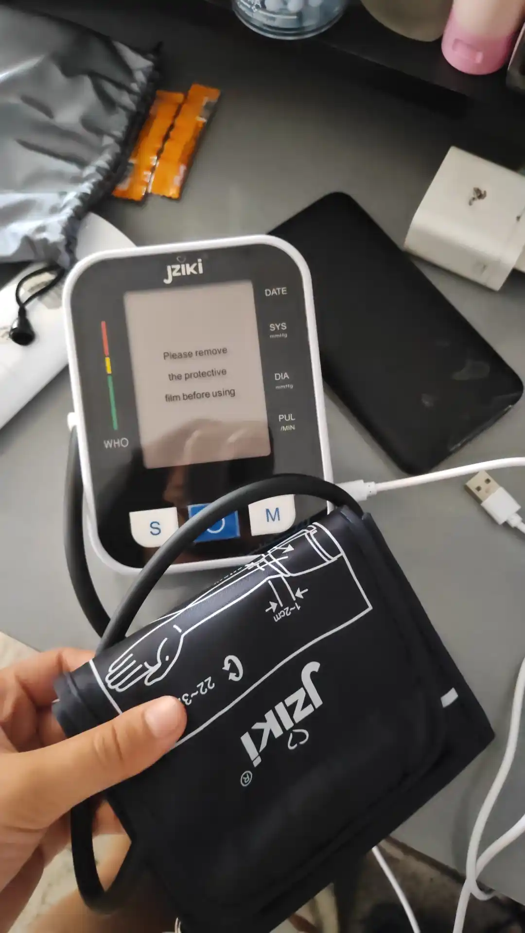 Bosimni o‘lchash uchun avtomatik JZIKI tonometri, ovozli, elektron, IPR tizimi bilan