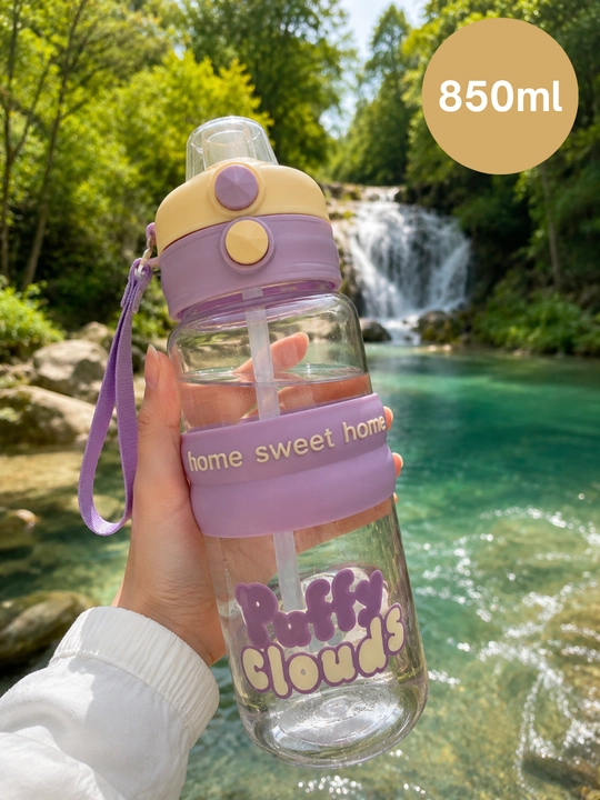 Suv va ichimliklar uchun uchun butilka, 850 ml, suv uchun idish, sheyker - 