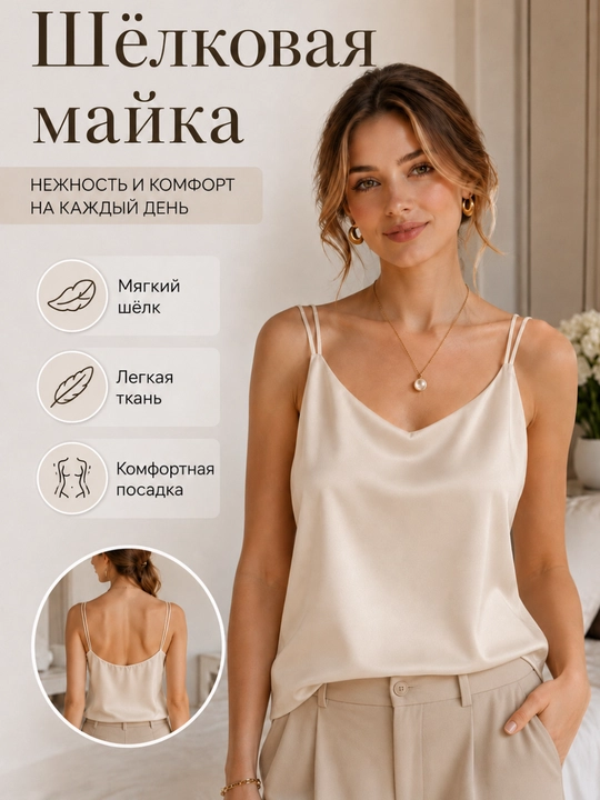 Ayollar top, ayollar ipak maykasi, atlas mayka-top, ikki qavatli tasmali