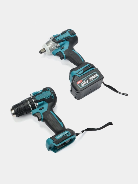 Makita akkumulyatorli nabor 6 tasi 1 da: shurupovyort, perforator, bolgarka, arralar