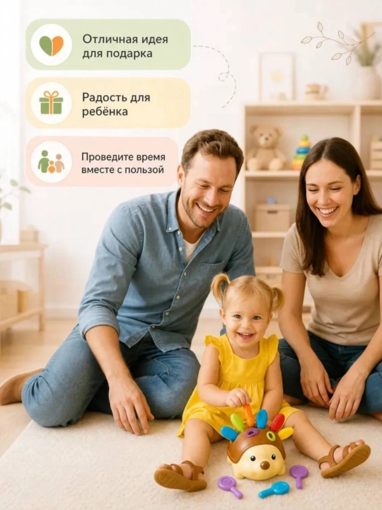 Aqlli Tipratikan – Raqamlarni o’rgatuvchi Montessori rivojlantiruvchi o’yinchoq