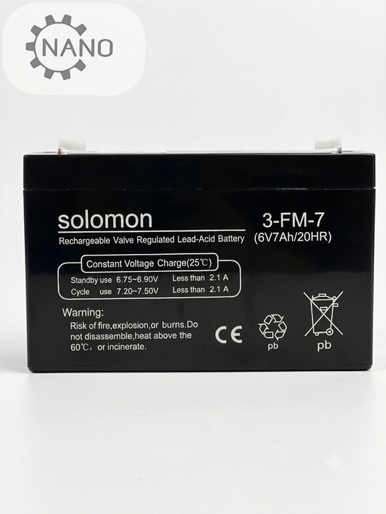 Аккумулятор Solomon 6V7Ah