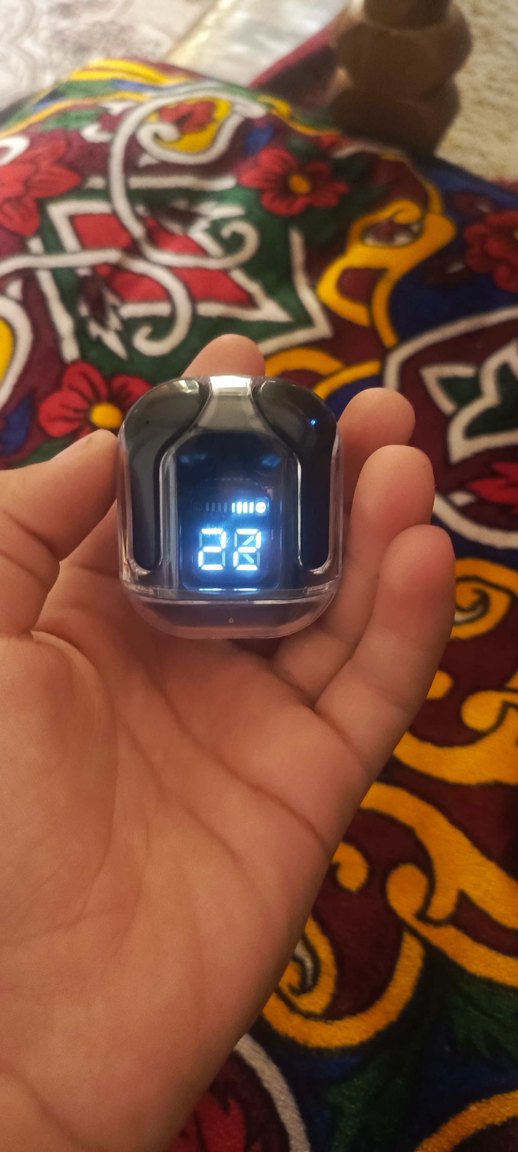 Simsiz quloqchinlar Air31 naushnik, display va mikrafonli, IOS va Android uchun