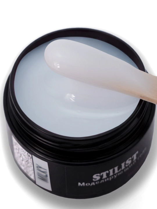 Gel №Milk, 50 ml, sut rang, o‘rtacha qattiq, modellashtirish geli, STILIST_STORE