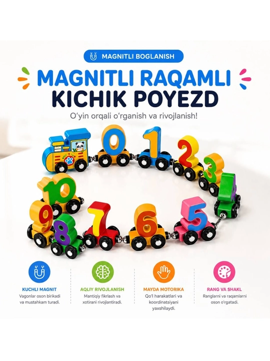 Magnitli raqamli kichik poyezd