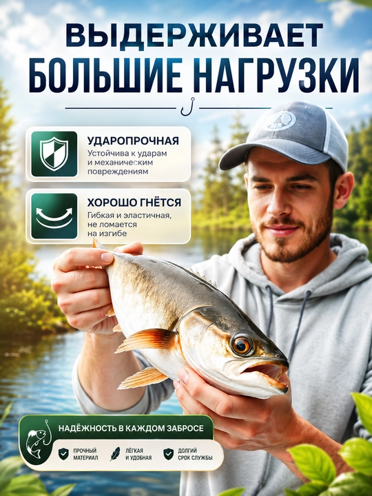 Удочка для рыбалки телескопическая без катушки
