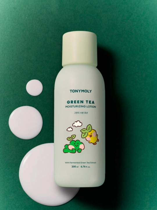 Лосьон Tonymoly Green Tea, 200 мл, для лица увлажняющий, зелёный чай