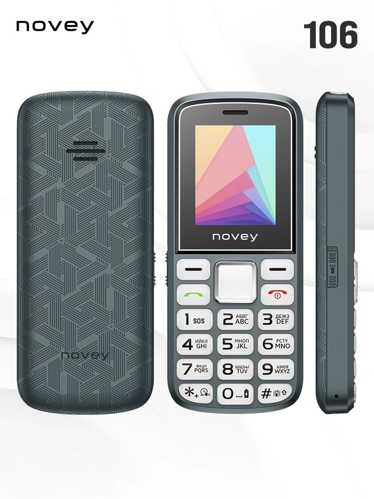 Novey 106 knopkali telefon, kamerasiz, 1 SIM, 4 rang