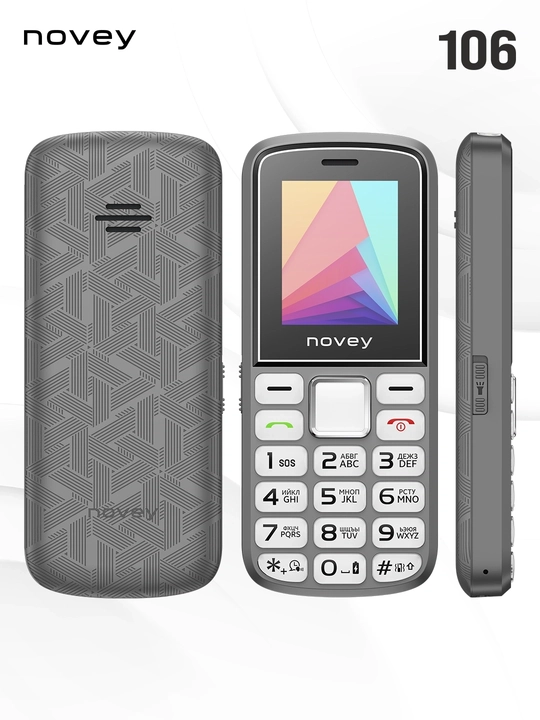Novey 106 knopkali telefon, kamerasiz, 1 SIM, 4 rang